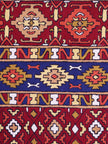 Ancestral Echoes: Luxurious Handwoven Rug with Artisanal Tribal Patterns and Tassels - Hamiast