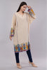 Cream Kashmiri Pheran with Vibrant Aari Embroidery and Matching Shawl