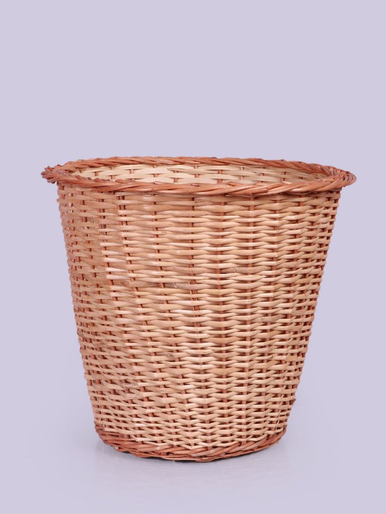 Eco-Friendly Wicker Waste Bin - Handwoven Trash Basket - Hamiast