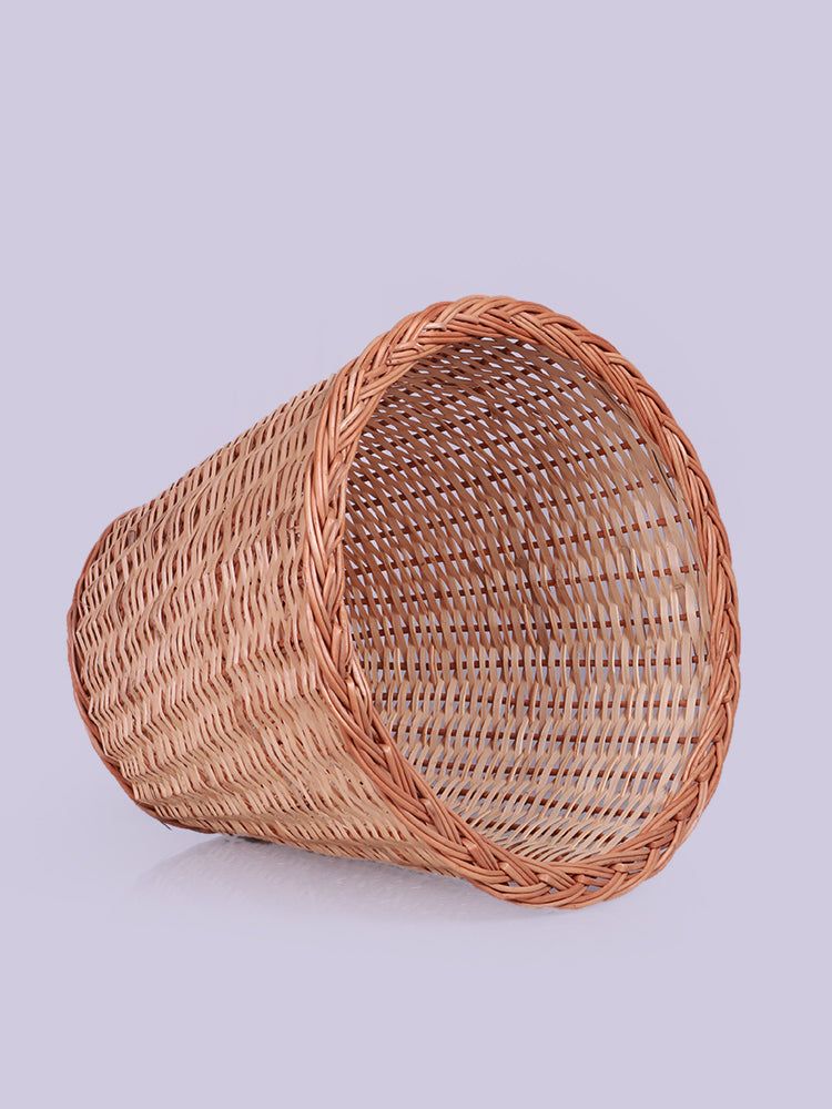 Eco-Friendly Wicker Waste Bin - Handwoven Trash Basket - Hamiast