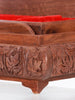 Elegant Handcrafted Walnut Wood Box with Chinar and Floral Carvings - Hamiast