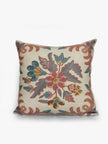 Elegant Kashmiri Crewel Embroidery Serenity Cushion Cover in Soothing Sage - Hamiast