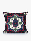 Elegant Prussian Blue Kashmiri Chain Stitch Luxury Cushion Cover Set - Hamiast
