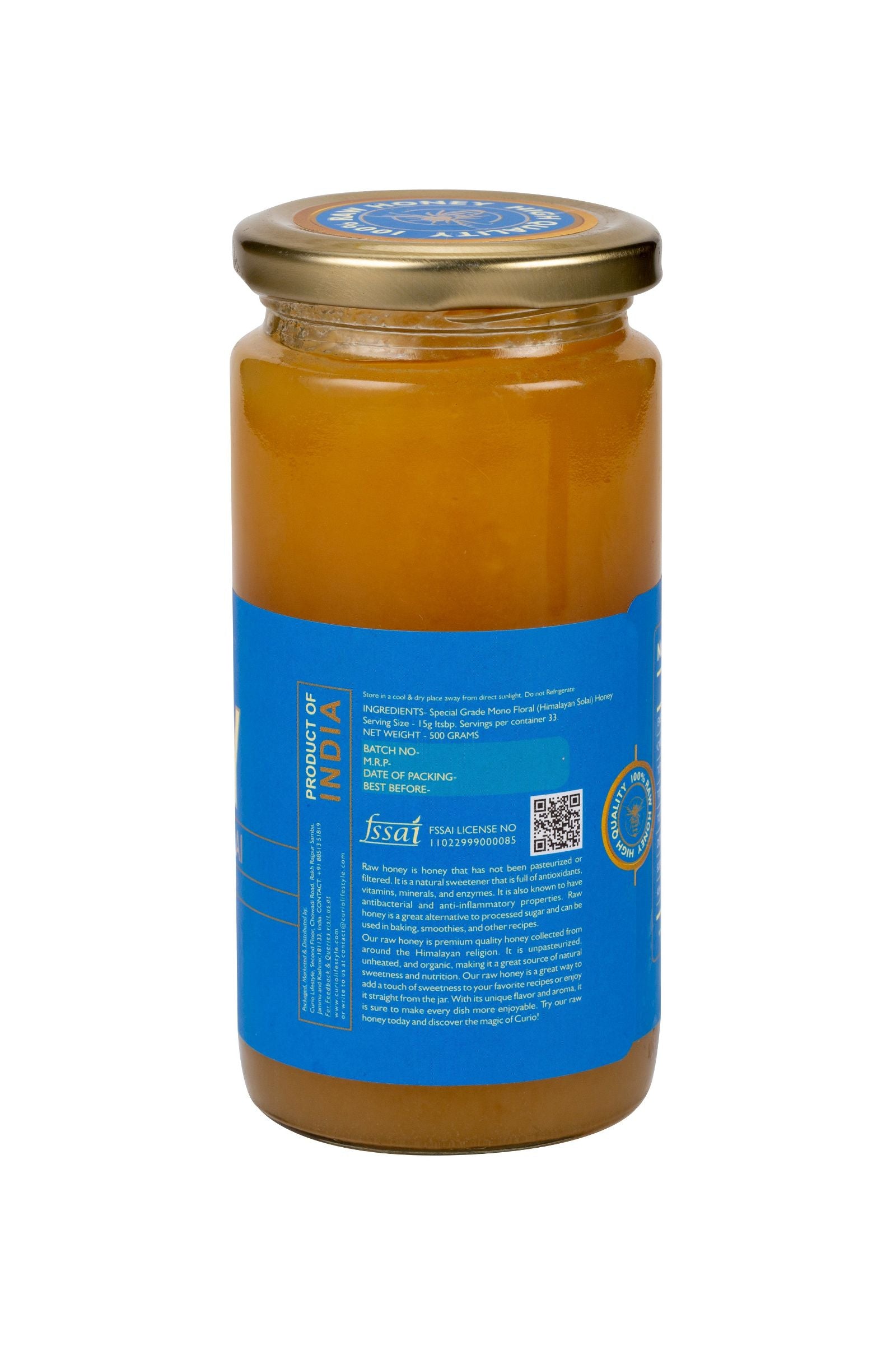 Exquisite Honey Combo: Himalayan Solai Indian Borage Honey & Raw Monofloral Honey - Hamiast