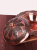 Handcrafted Lotus Copper Dry Fruit Bowl : Kashmiri Grandeur - Hamiast