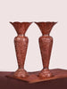 Handcrafted Petal Design Copper Vase - Hamiast