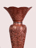 Handcrafted Petal Design Copper Vase - Hamiast