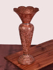 Handcrafted Petal Design Copper Vase - Hamiast