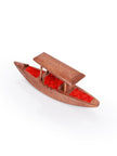 Handcrafted Walnut Wood Shikara Boat Decor - Kashmiri Craftsmanship - Hamiast