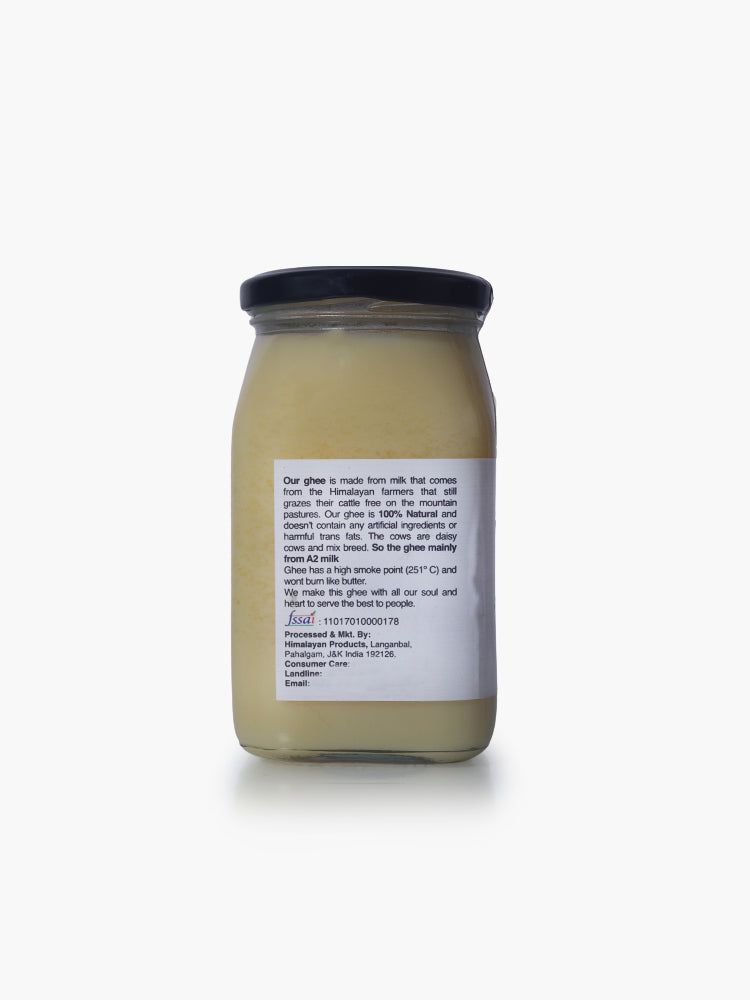 Himalayan Desi Ghee from A2 Milk - 100% Natural, Free-Grazing Dairy (Pahalgam Origin) - Hamiast