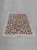 Kashmiri Blossom: Hand-Embroidered Woolen Namda Rug with Vibrant Nature Motifs - Hamiast