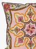 Kashmiri Chain Stitch Floral Bliss Cotton Cushion Cover - Hamiast