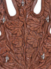 Kashmiri Chinar Leaf Carved Walnut Wood Key Hanger Handmade - Hamiast
