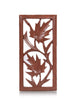 Kashmiri Chinar Leaf Intricately Carved Wooden Wall Panel - Hamiast