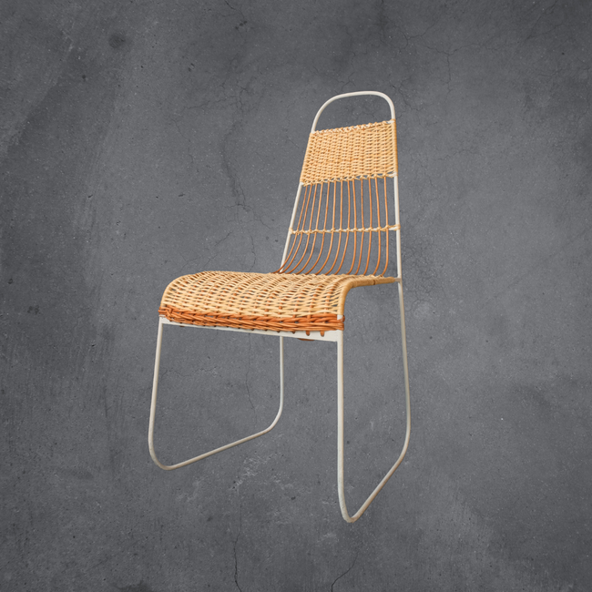 Ki Chair: Elegantly Crafted Wicker and Iron Mastery - Hamiast