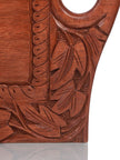 Luxurious Kashmiri Chinar Leaf Hand-carved Walnut Serving Tray - Hamiast
