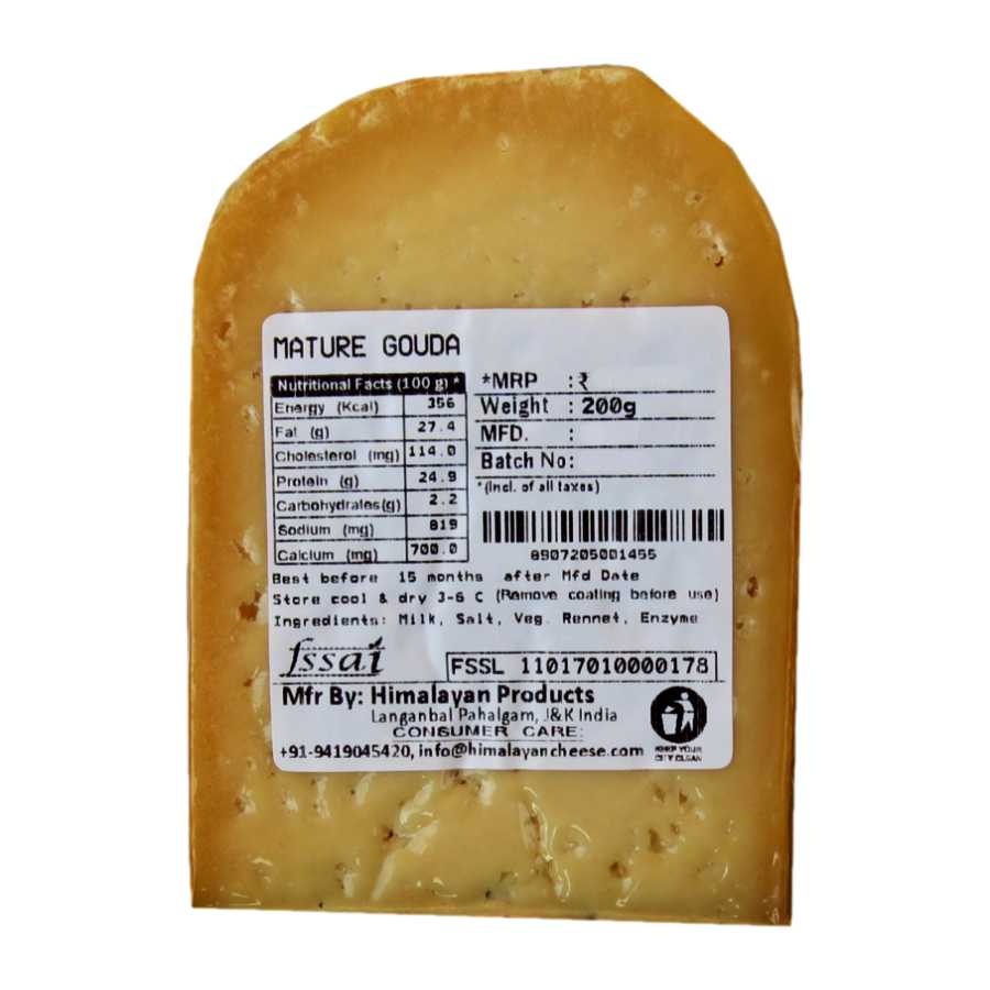 Mature Gouda Cheese – Artisan Aged Gouda from Pahalgam