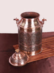 Kashmiri Copperware: Handcrafted Water/Milk Pot with Heart Motif - Hamiast