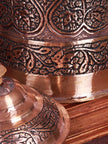 Kashmiri Copperware: Handcrafted Water/Milk Pot with Heart Motif - Hamiast