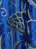 Royal Blue Crewel Embroidered Velvet Curtains - Hamiast