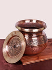 Royale Kandkaerr Chinar Engraved Handi With Lid (Deekcha) - Hamiast