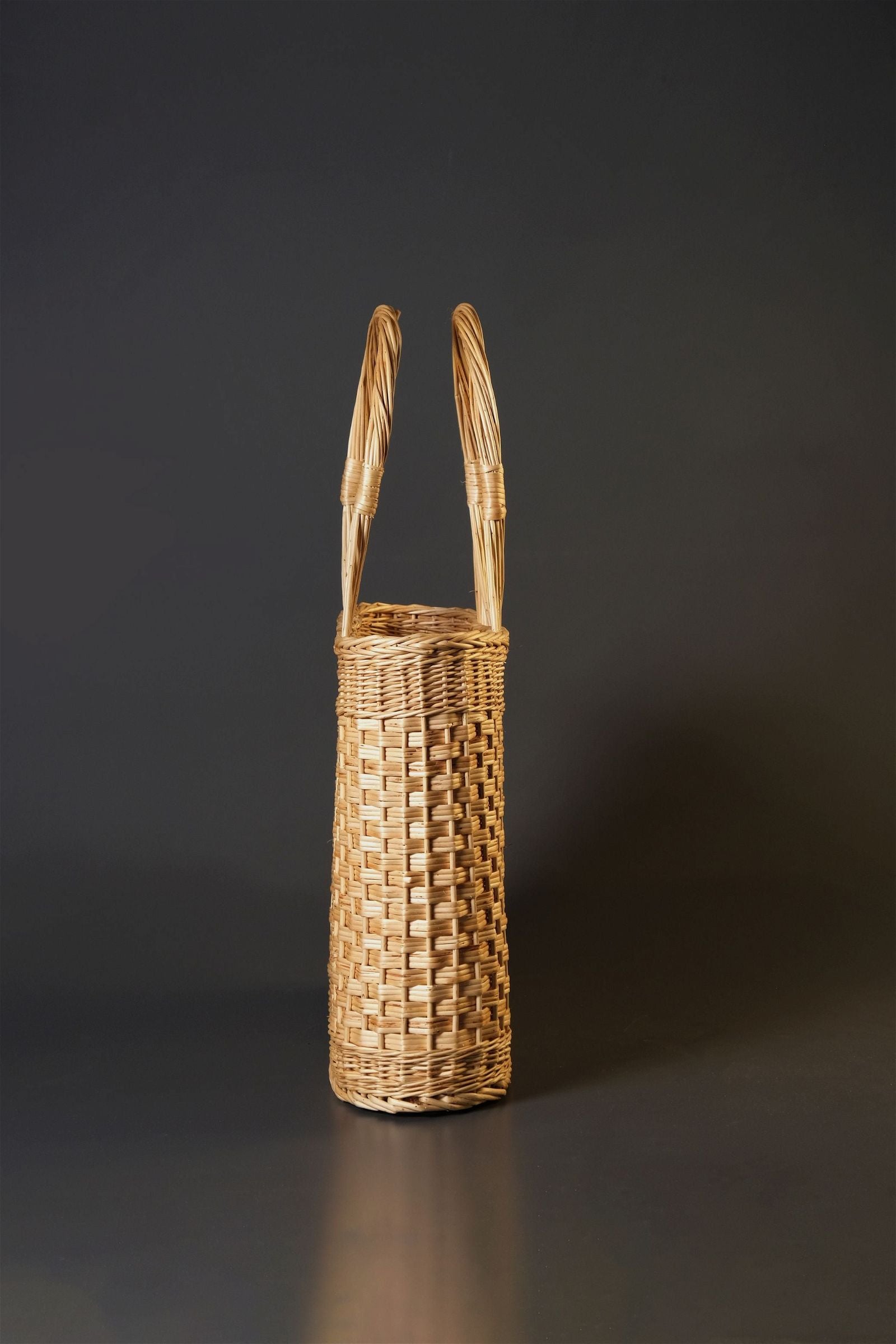 Tunim Beach Basket Bag– Handwoven Kashmir Wicker Willow Luxury - Hamiast